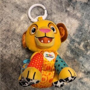 Simba Lamaze Yellow Multicolor Plush lion Clip-On Sensory Toy